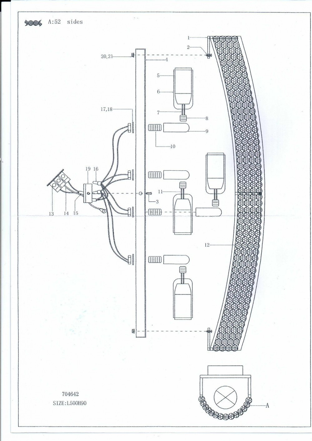 Lightstar (MJ800001-4) Бра зерк. MONILE 4х40W E14 24K ЗОЛОТО (в комплекте) Lightstar (MJ800001-4) Бра зерк. MONILE 4х40W E14 24K ЗОЛОТО (в комплекте)